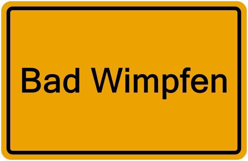 Handelsregisterauszug Bad Wimpfen